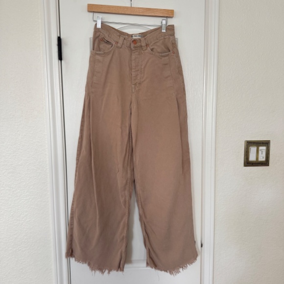 Free People Beige Wide Leg Jumpsuit - Picture 5 of 9